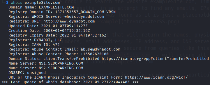 Whois Example