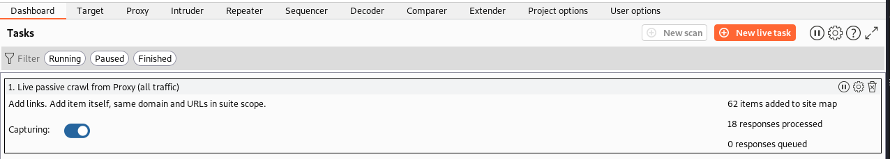 Burp Suite Crawler